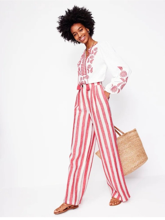 Boden Pants - NWT Boden Dulwich Linen Trousers Size 4R